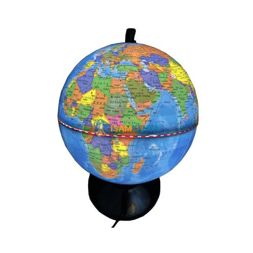 8Inch Plastic World Globe With Light