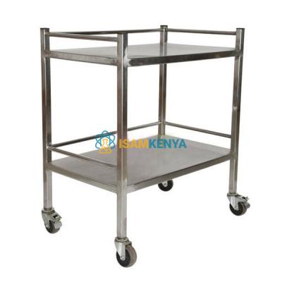 Trolley Dressing SS 2 Trays