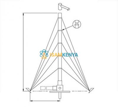 Portable Antenna Aluminium 12m