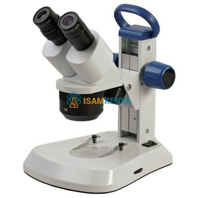 Stereo Microscope with Objectives, Rechargeable LED Illumination