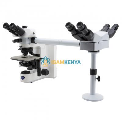 Three Head Research Microscope